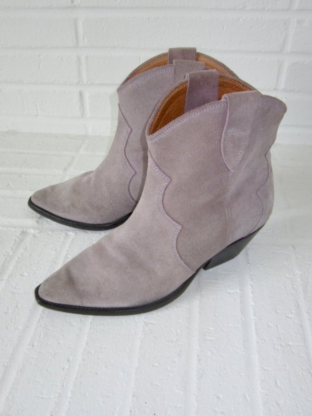 ISABAL MARANT DEWINA Suede Western Ankle Boots Women’s 37 - Picture 6 of 15